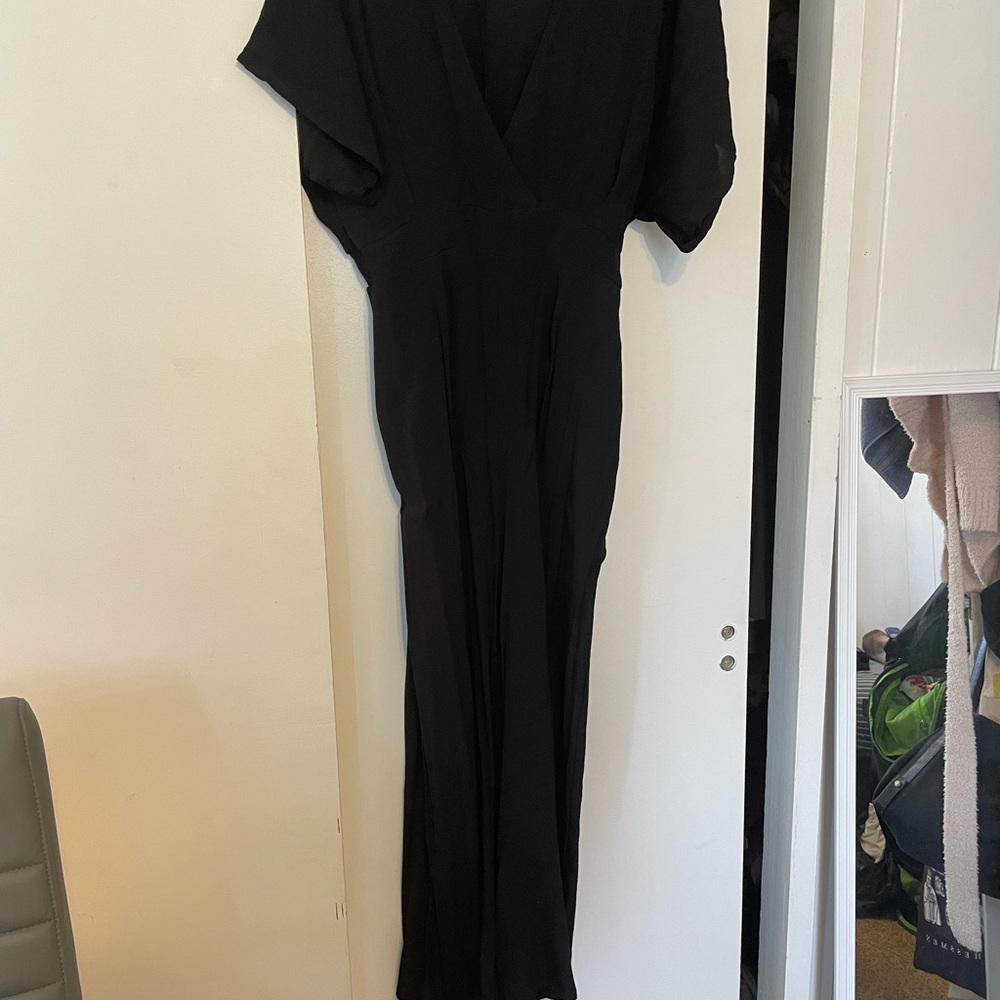 Ava Sky - Black V neck Jumpsuit